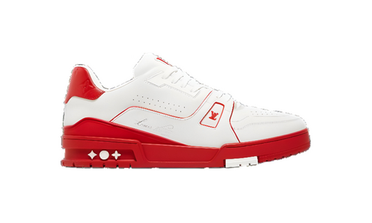 Louis Vuitton Trainer Low White Red Midsole