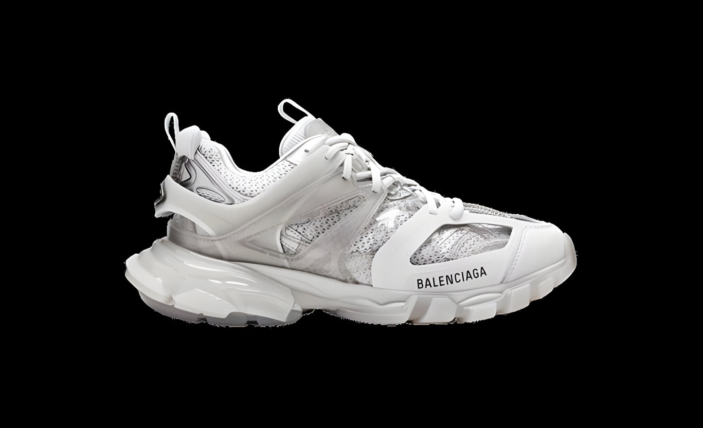 Balenciaga® Track Sneaker Clear Sole Light Grey