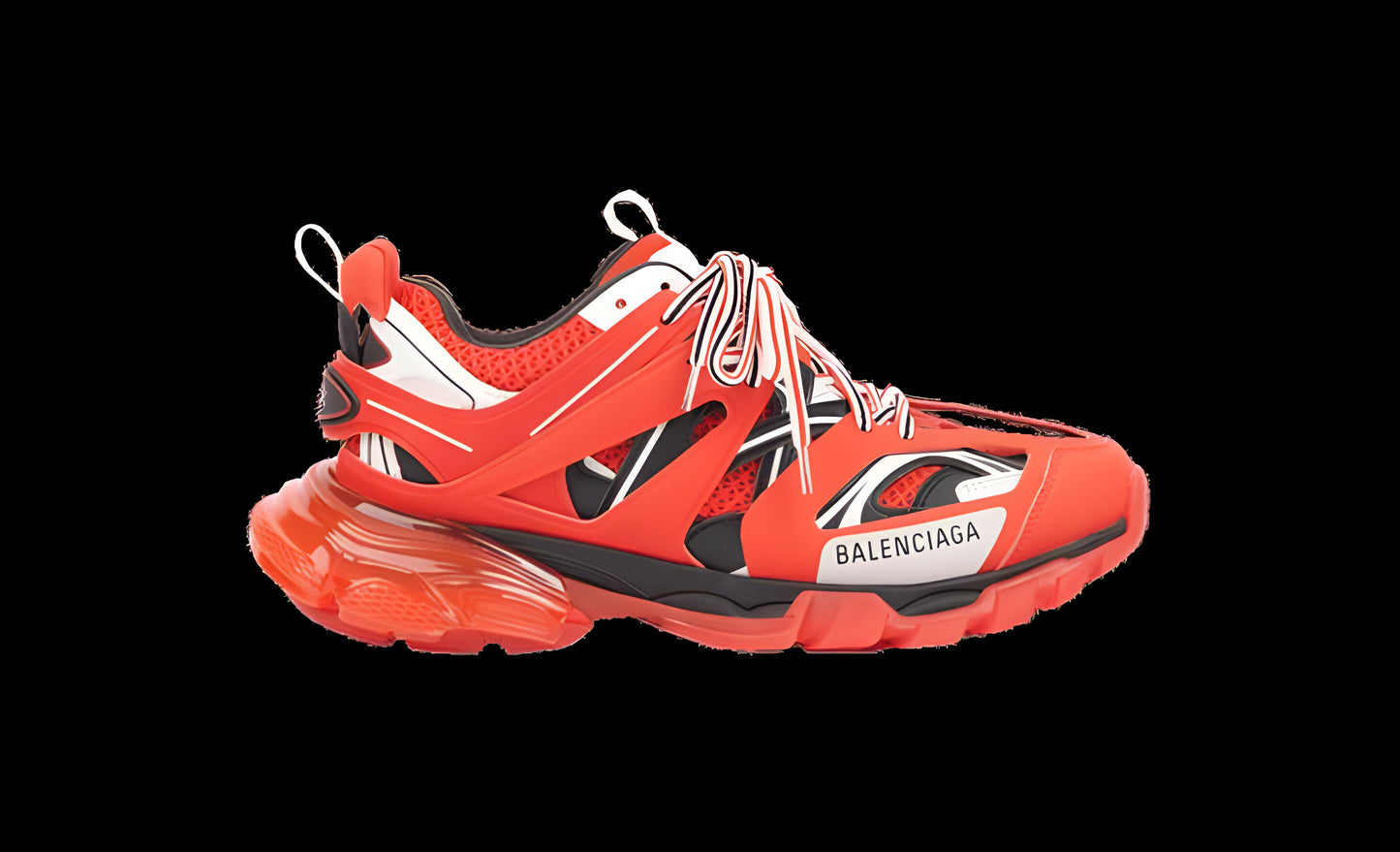 Balenciaga® Track Sneaker Clear Sole Red