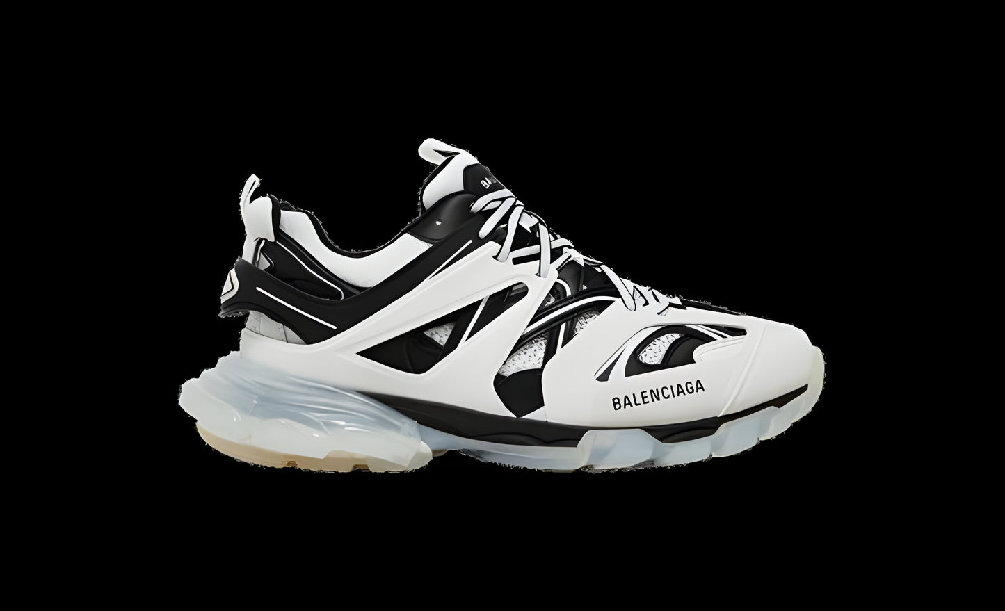 Balenciaga® Track Sneaker Clear Sole White Black