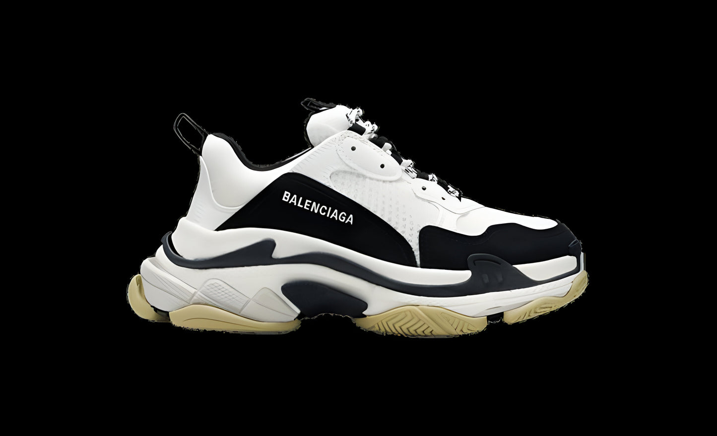 Balenciaga® Triple S White Black