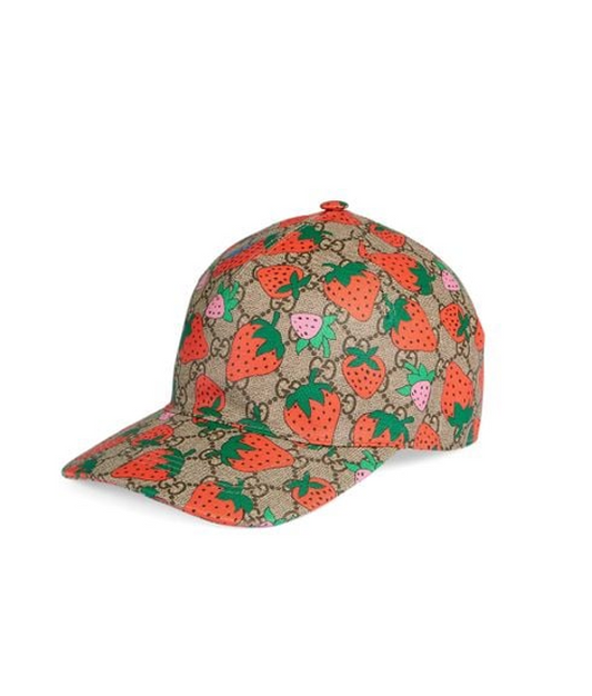 Casquette Gucci® Motif Fraises